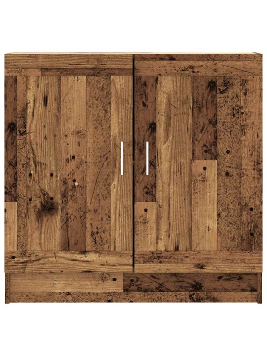 Knihovna old wood 82,5 x 30,5 x 80 cm kompozitní dřevo