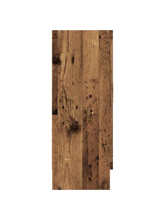 Knihovna old wood 82,5 x 30,5 x 80 cm kompozitní dřevo