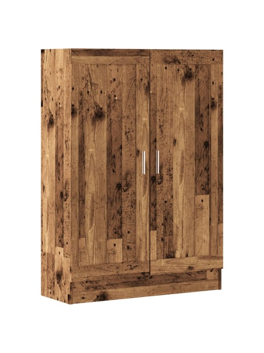 Knihovna old wood 82,5 x 30,5 x 115 cm kompozitní dřevo