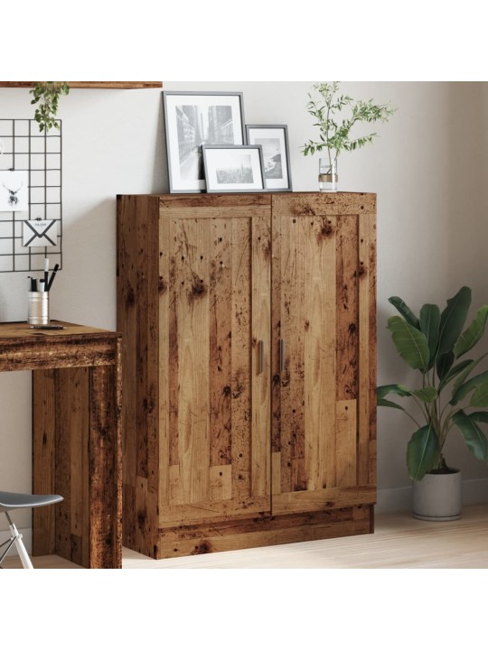 Knihovna old wood 82,5 x 30,5 x 115 cm kompozitní dřevo