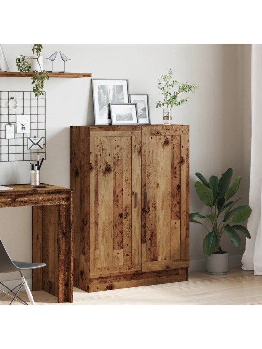 Knihovna old wood 82,5 x 30,5 x 115 cm kompozitní dřevo