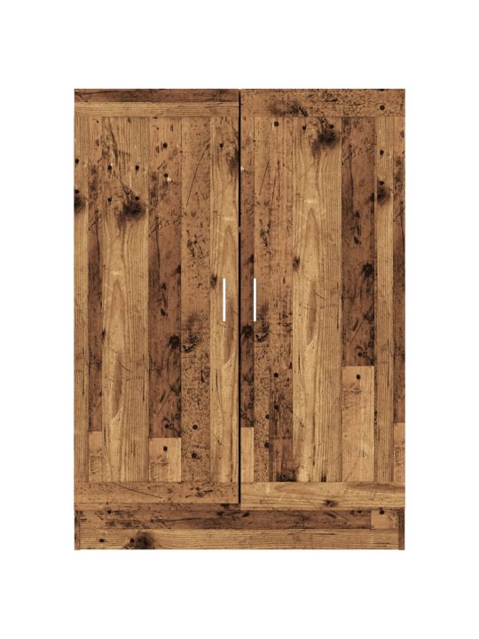 Knihovna old wood 82,5 x 30,5 x 115 cm kompozitní dřevo