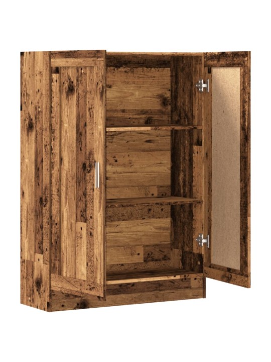 Knihovna old wood 82,5 x 30,5 x 115 cm kompozitní dřevo