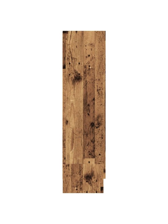 Knihovna old wood 82,5 x 30,5 x 115 cm kompozitní dřevo