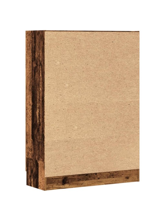 Knihovna old wood 82,5 x 30,5 x 115 cm kompozitní dřevo