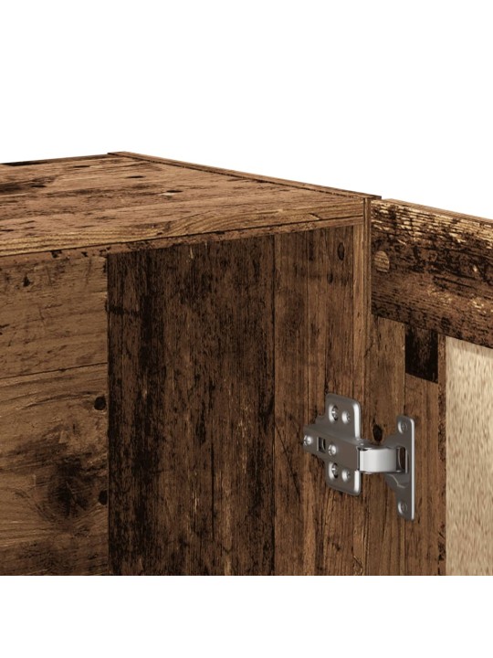 Knihovna old wood 82,5 x 30,5 x 115 cm kompozitní dřevo