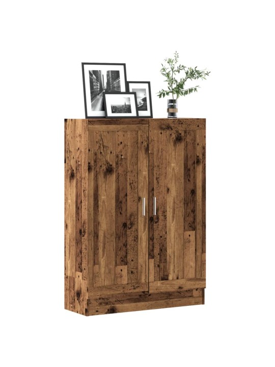 Knihovna old wood 82,5 x 30,5 x 115 cm kompozitní dřevo