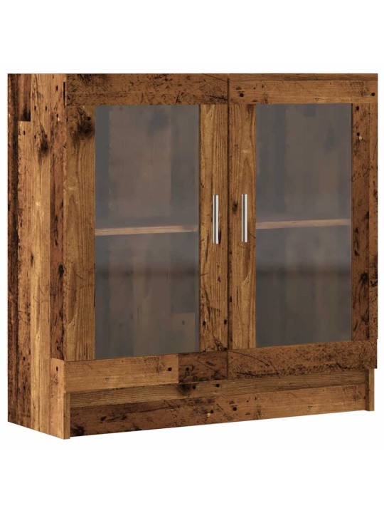 Knihovna old wood 82,5 x 30,5 x 80 cm kompozitní dřevo