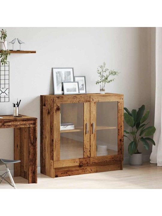 Knihovna old wood 82,5 x 30,5 x 80 cm kompozitní dřevo
