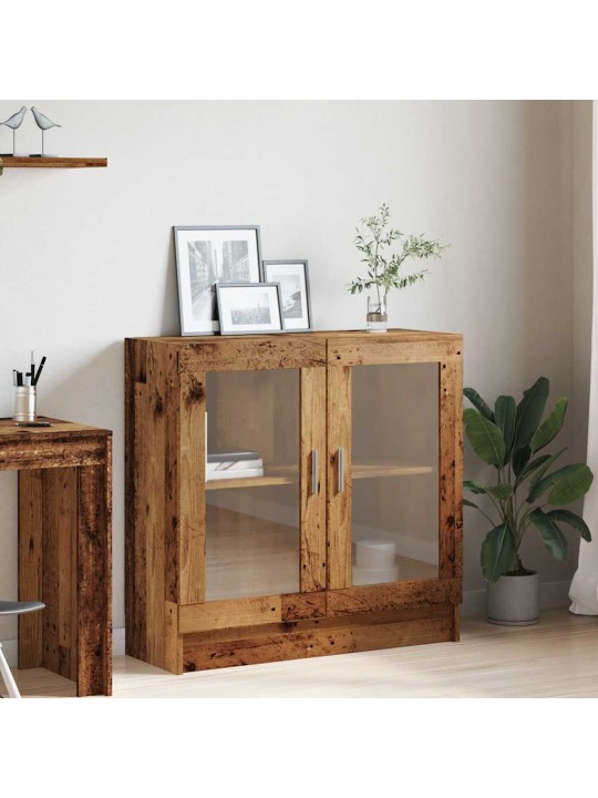 Knihovna old wood 82,5 x 30,5 x 80 cm kompozitní dřevo