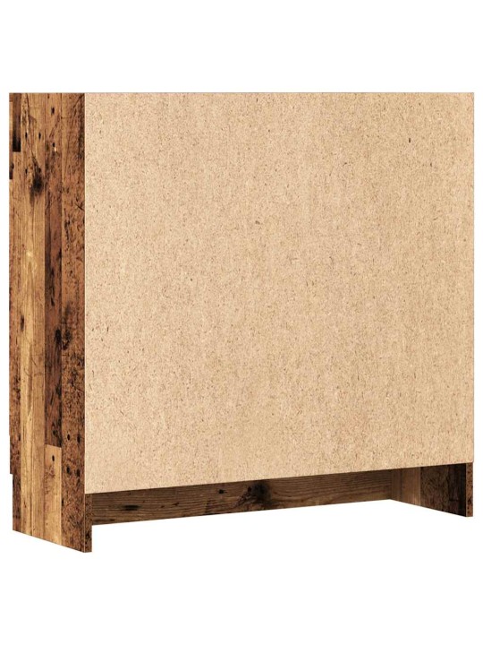Knihovna old wood 82,5 x 30,5 x 80 cm kompozitní dřevo