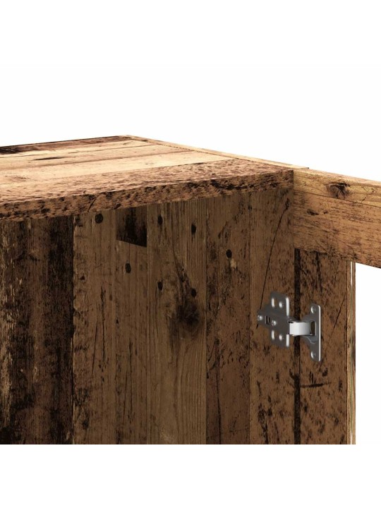 Knihovna old wood 82,5 x 30,5 x 80 cm kompozitní dřevo