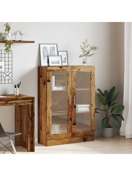 Knihovna old wood 82,5 x 30,5 x 115 cm kompozitní dřevo