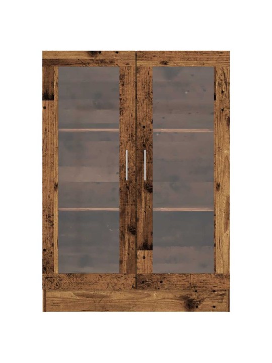 Knihovna old wood 82,5 x 30,5 x 115 cm kompozitní dřevo