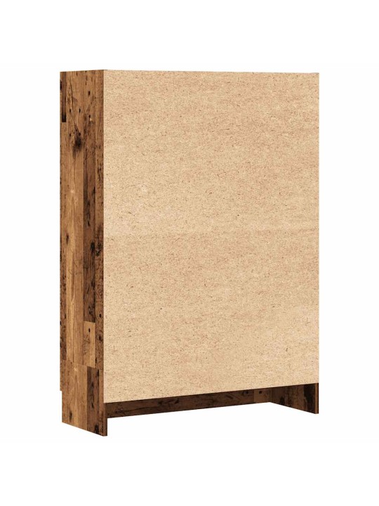 Knihovna old wood 82,5 x 30,5 x 115 cm kompozitní dřevo
