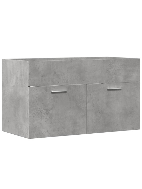 Skříňka pod umyvadlo betonově šedá 80x38,5x46 cm dřevotříska