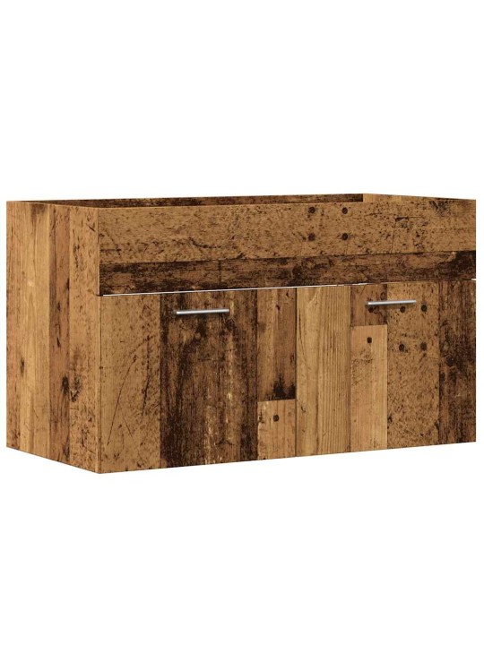 Koupelnová skříňka pod umyvadlo old wood 80x38,5x46 cm kompozit