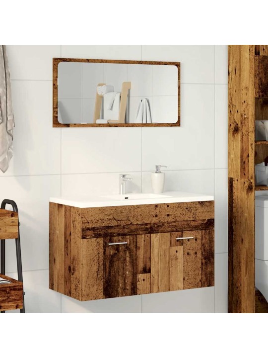 Koupelnová skříňka pod umyvadlo old wood 80x38,5x46 cm kompozit