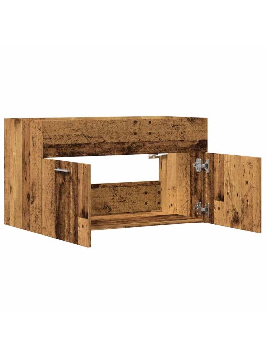 Koupelnová skříňka pod umyvadlo old wood 80x38,5x46 cm kompozit