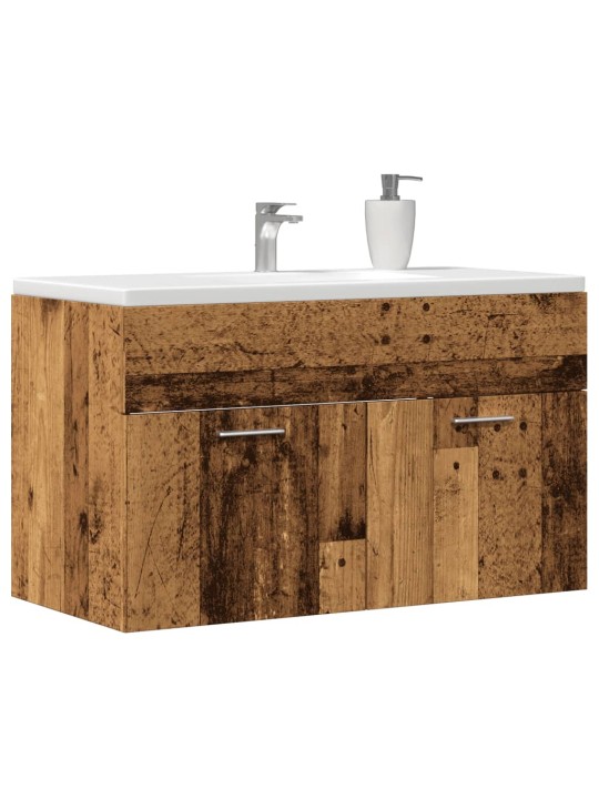 Koupelnová skříňka pod umyvadlo old wood 80x38,5x46 cm kompozit