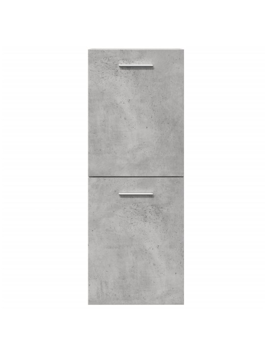 Koupelnová závěsná skříňka betonově šedá 30x30x80 cm kompozit