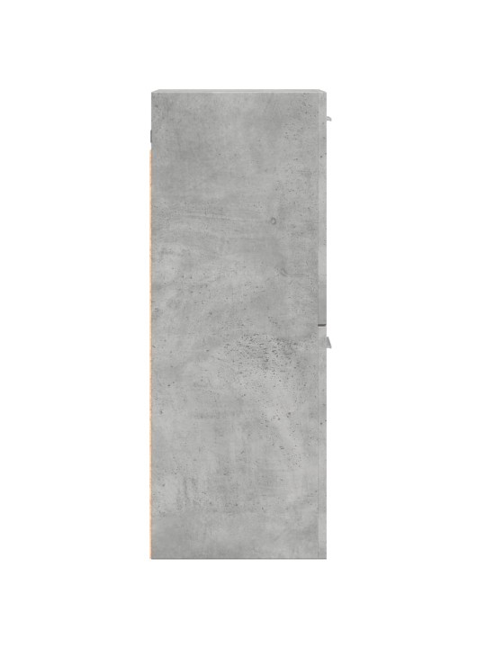 Koupelnová závěsná skříňka betonově šedá 30x30x80 cm kompozit