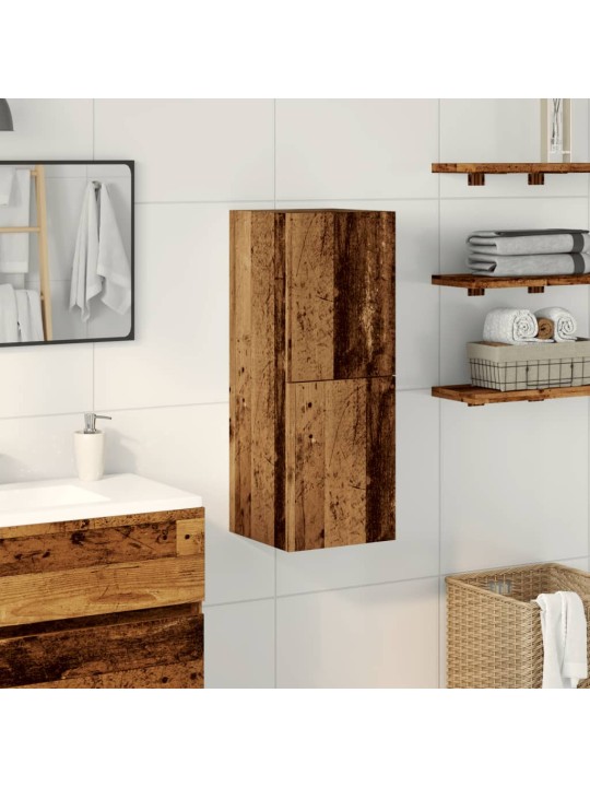 Koupelnová závěsná skříňka old wood 30 x 30 x 80 cm kompozit