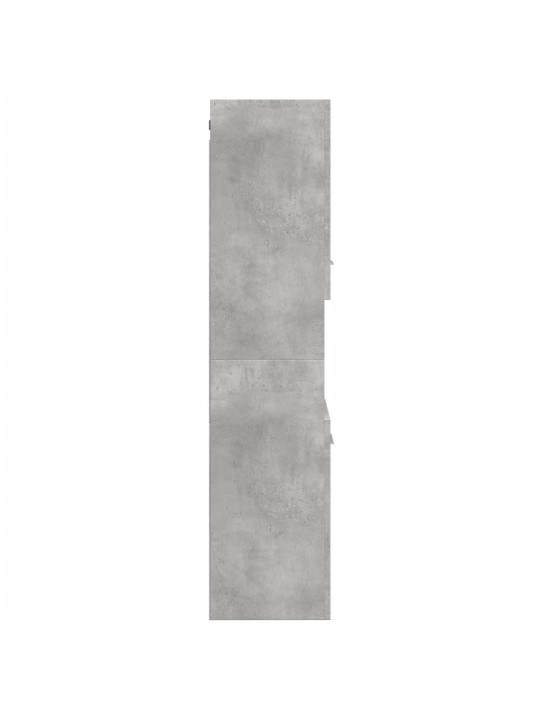 Koupelnová závěsná skříňka betonově šedá 30x30x130 cm kompozit