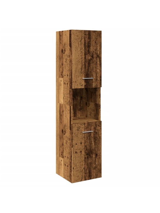 Koupelnová závěsná skříňka old wood 30 x 30 x 130 cm kompozit