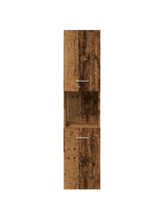 Koupelnová závěsná skříňka old wood 30 x 30 x 130 cm kompozit