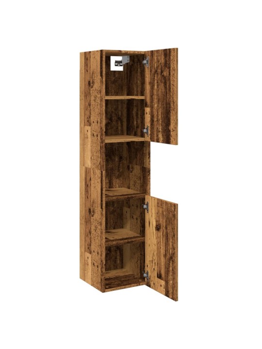 Koupelnová závěsná skříňka old wood 30 x 30 x 130 cm kompozit