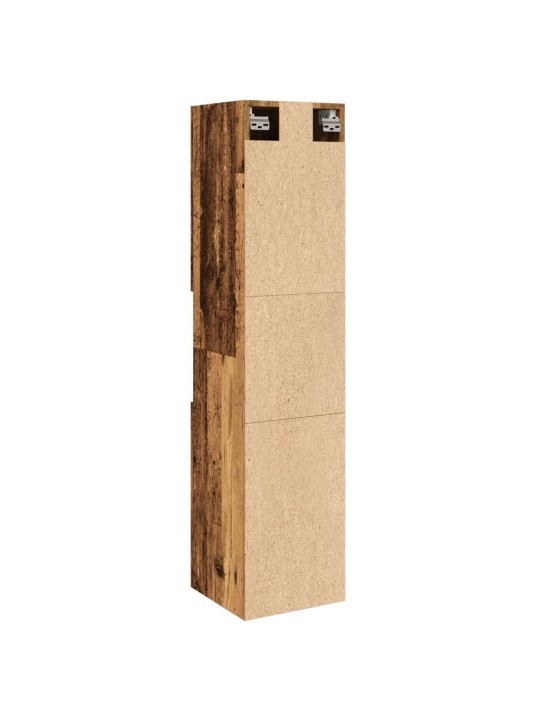 Koupelnová závěsná skříňka old wood 30 x 30 x 130 cm kompozit