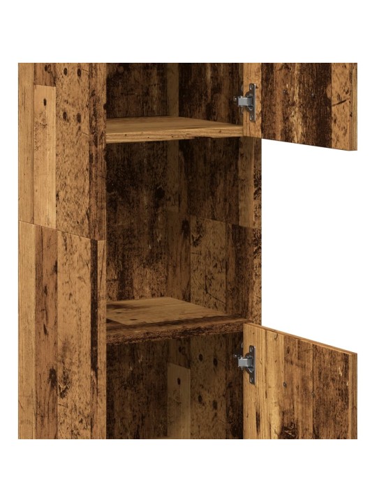 Koupelnová závěsná skříňka old wood 30 x 30 x 130 cm kompozit