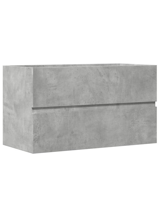 Koupelnová závěsná skříňka betonově šedá 80x38,5x45 cm kompozit