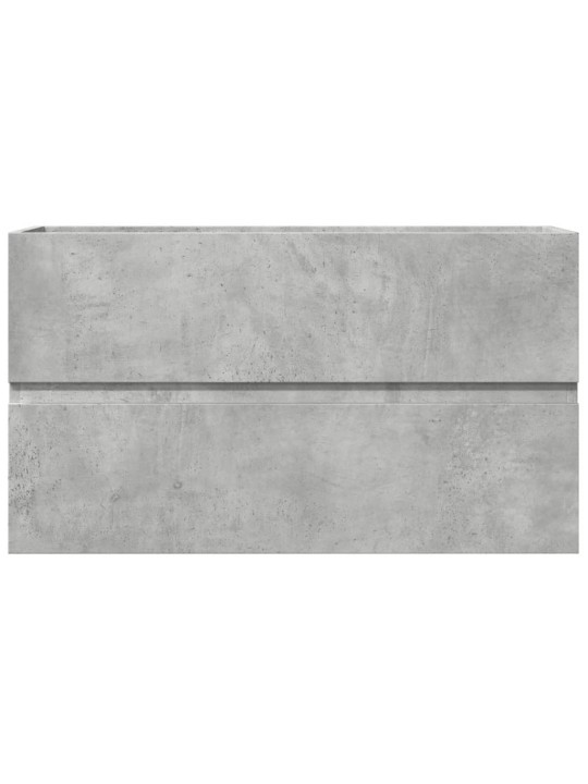 Koupelnová závěsná skříňka betonově šedá 80x38,5x45 cm kompozit