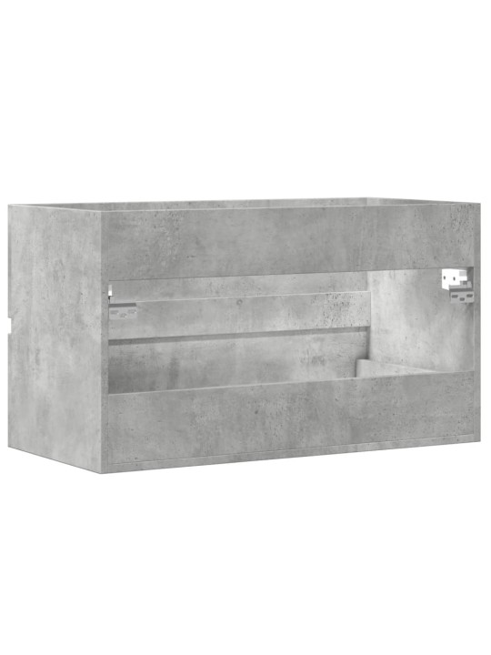 Koupelnová závěsná skříňka betonově šedá 80x38,5x45 cm kompozit
