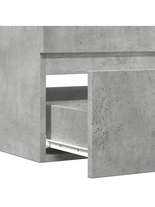 Koupelnová závěsná skříňka betonově šedá 80x38,5x45 cm kompozit