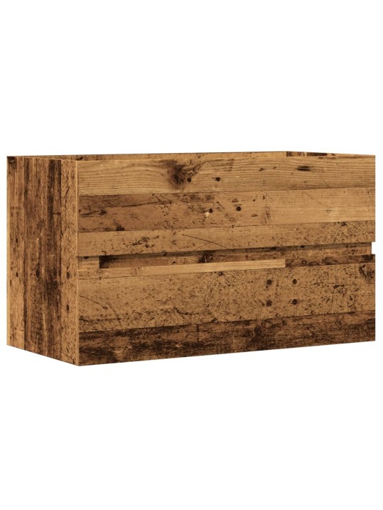 Koupelnová závěsná skříňka old wood 80 x 38,5 x 45 cm kompozit