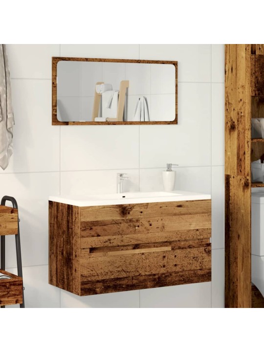 Koupelnová závěsná skříňka old wood 80 x 38,5 x 45 cm kompozit