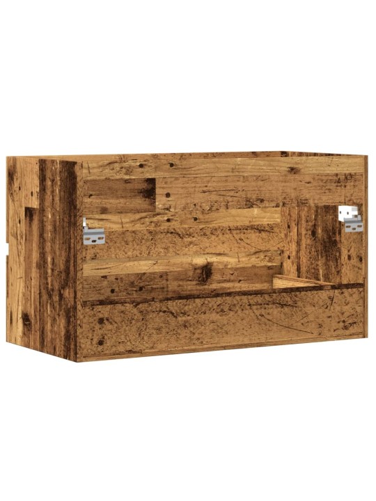 Koupelnová závěsná skříňka old wood 80 x 38,5 x 45 cm kompozit