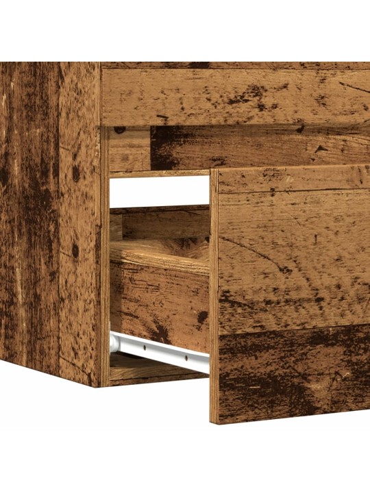Koupelnová závěsná skříňka old wood 80 x 38,5 x 45 cm kompozit