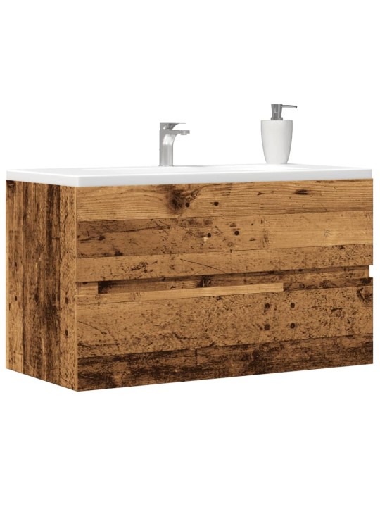 Skříňka pod umyvadlo old wood 90x38,5x45 cm kompozitní dřevo