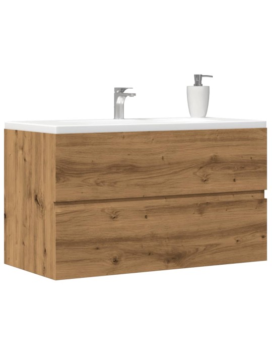 Skříňka pod umyvadlo dub artisan 90x38,5x45 cm kompozitní dřevo