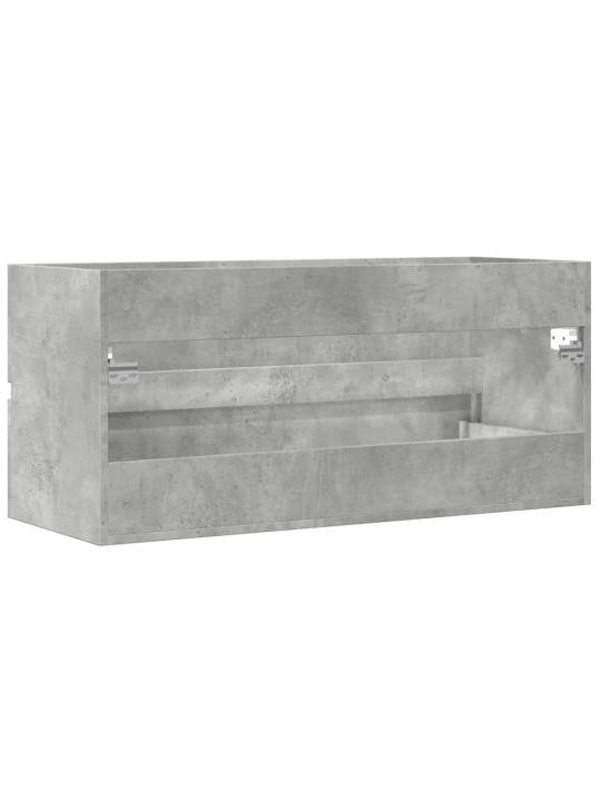Skříňka pod umyvadlo betonově šedá 100x38,5x45 cm dřevotříska