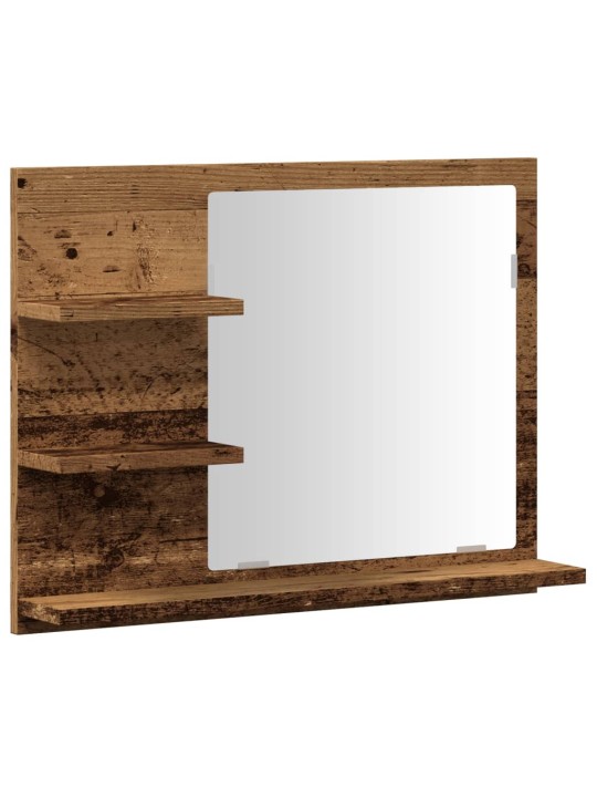 Koupelnová skříňka se zrcadlem old wood 60 x 10,5 x 45 cm