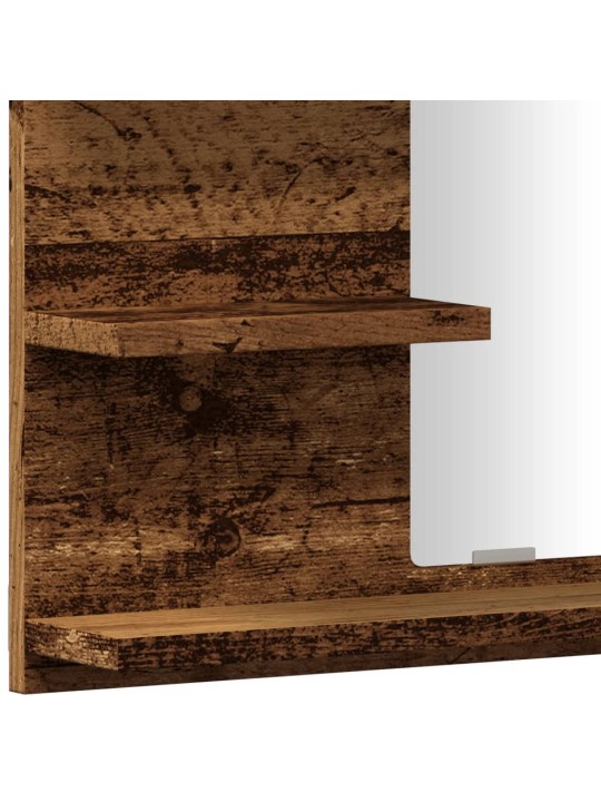 Koupelnová skříňka se zrcadlem old wood 60 x 10,5 x 45 cm
