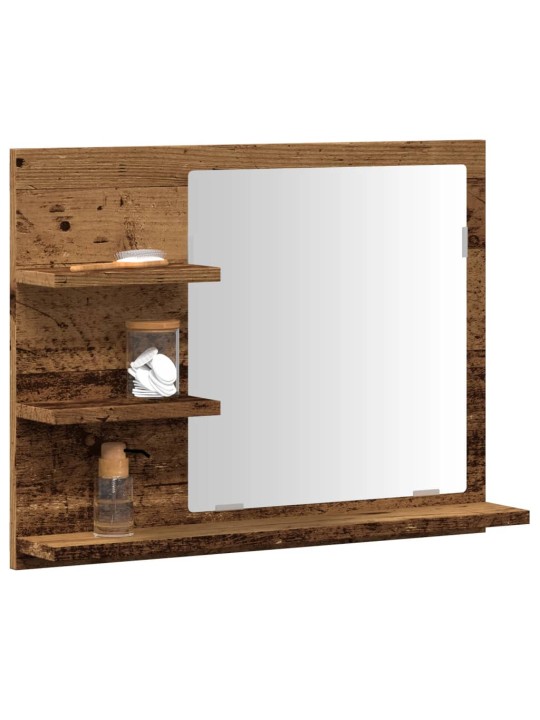Koupelnová skříňka se zrcadlem old wood 60 x 10,5 x 45 cm