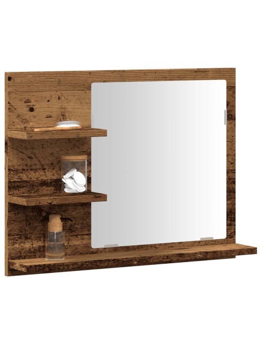 Koupelnová skříňka se zrcadlem dub artisan 60 x 10,5 x 45 cm