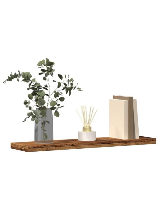 Nástěnné police 4 ks old wood 40 x 10 x 1,5 cm kompozitní dřevo