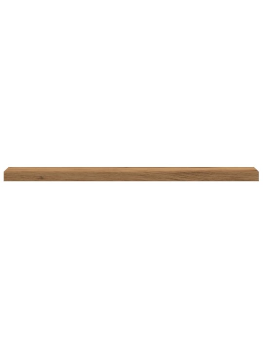 Nástěnné police 4 ks dub artisan 40x10x1,5 cm kompozitní dřevo